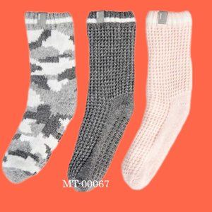 Bench Women’s Slipper Socks (camouflage, grey, pink) 4-10